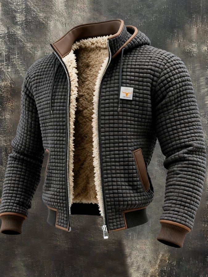 Veste Polaire Homme avec Doublure Sherpa