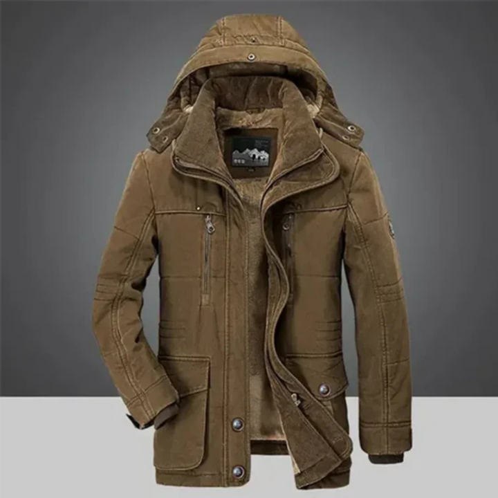 Manteau Long d’Hiver Homme Coupe-Vent