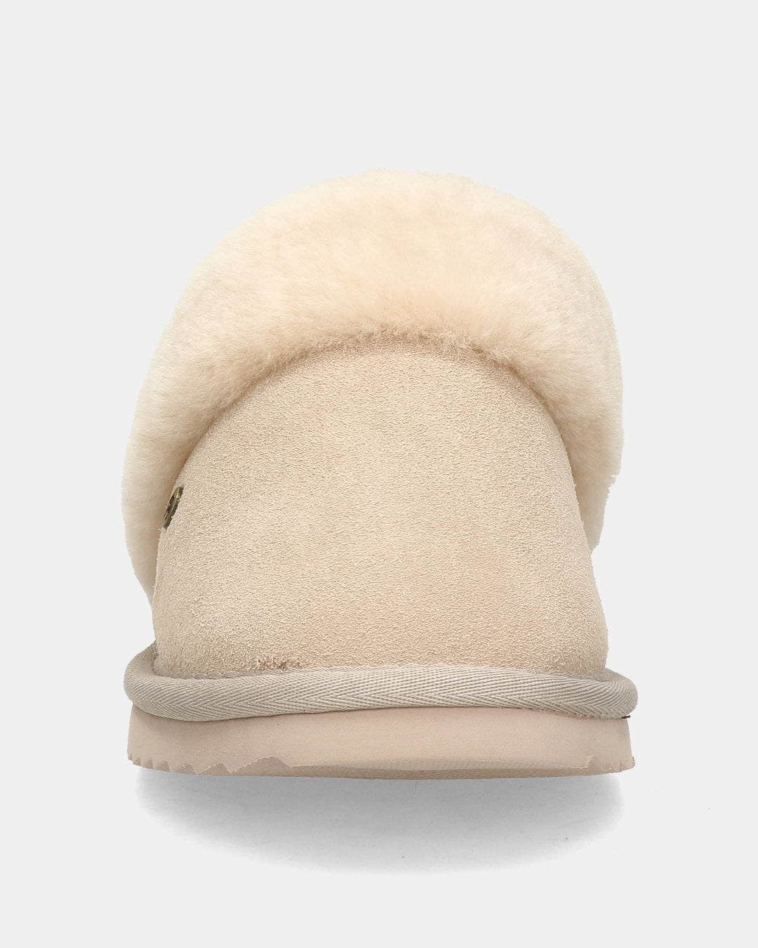 Chaussons Mules en Daim Doublés Fourrure pour Femme