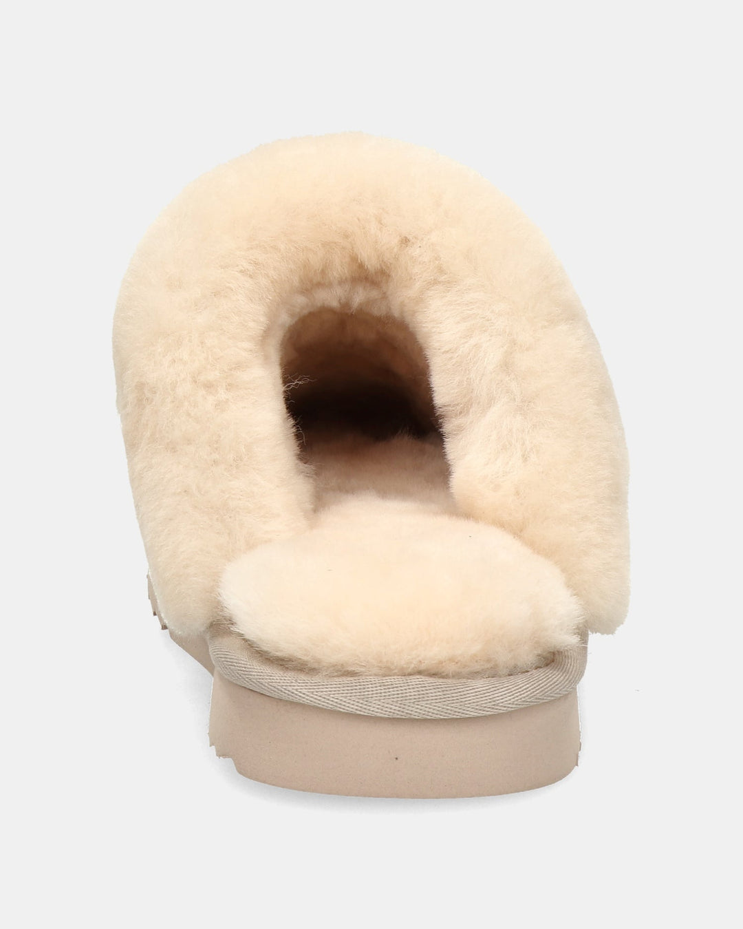 Chaussons Mules en Daim Doublés Fourrure pour Femme