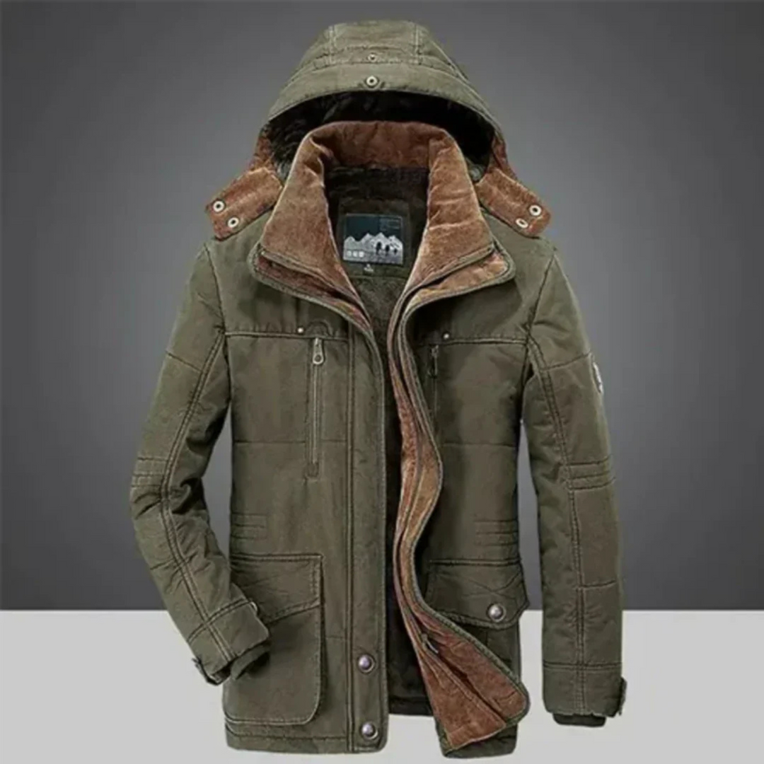 Manteau Long d’Hiver Homme Coupe-Vent