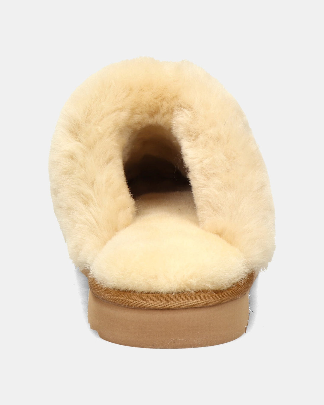 Chaussons Mules en Daim Doublés Fourrure pour Femme