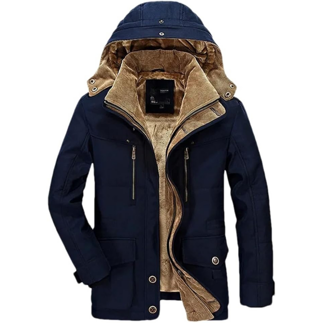 Manteau Long d’Hiver Homme Coupe-Vent