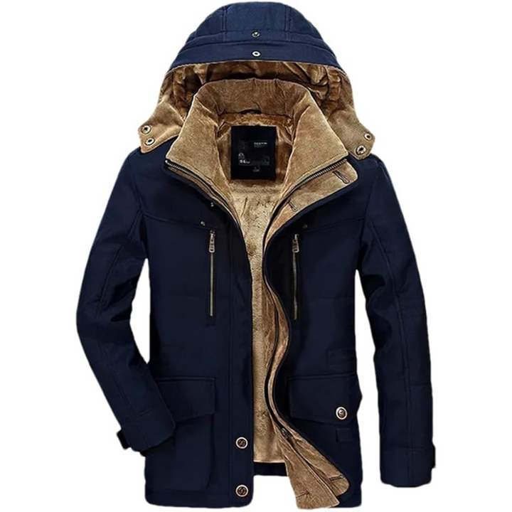 Manteau Long d’Hiver Homme Coupe-Vent