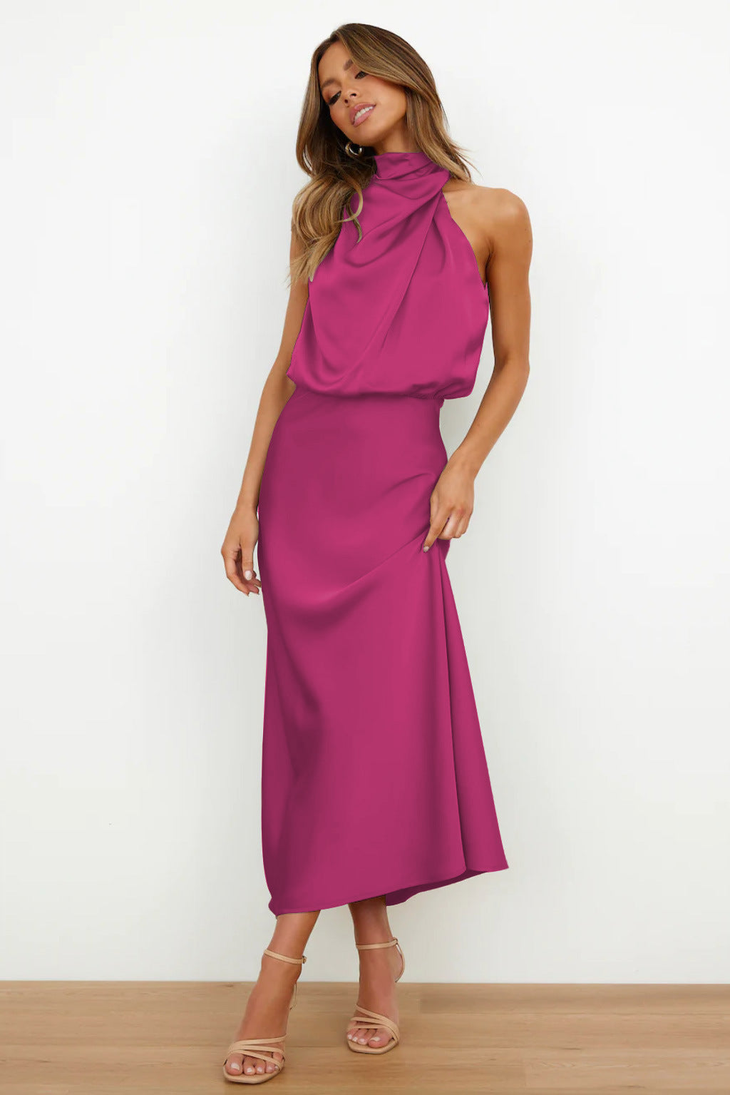 Célestine | Robe élégante à col halter pour femmes
