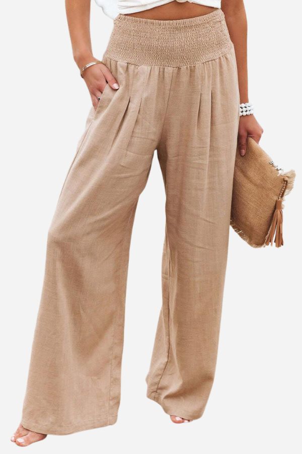 Carine | Pantalon palazzo taille haute pour femme