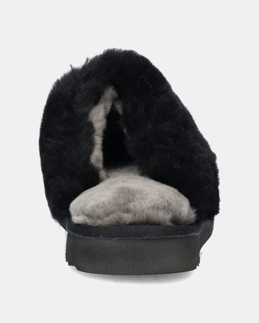 Chaussons Mules en Daim Doublés Fourrure pour Femme
