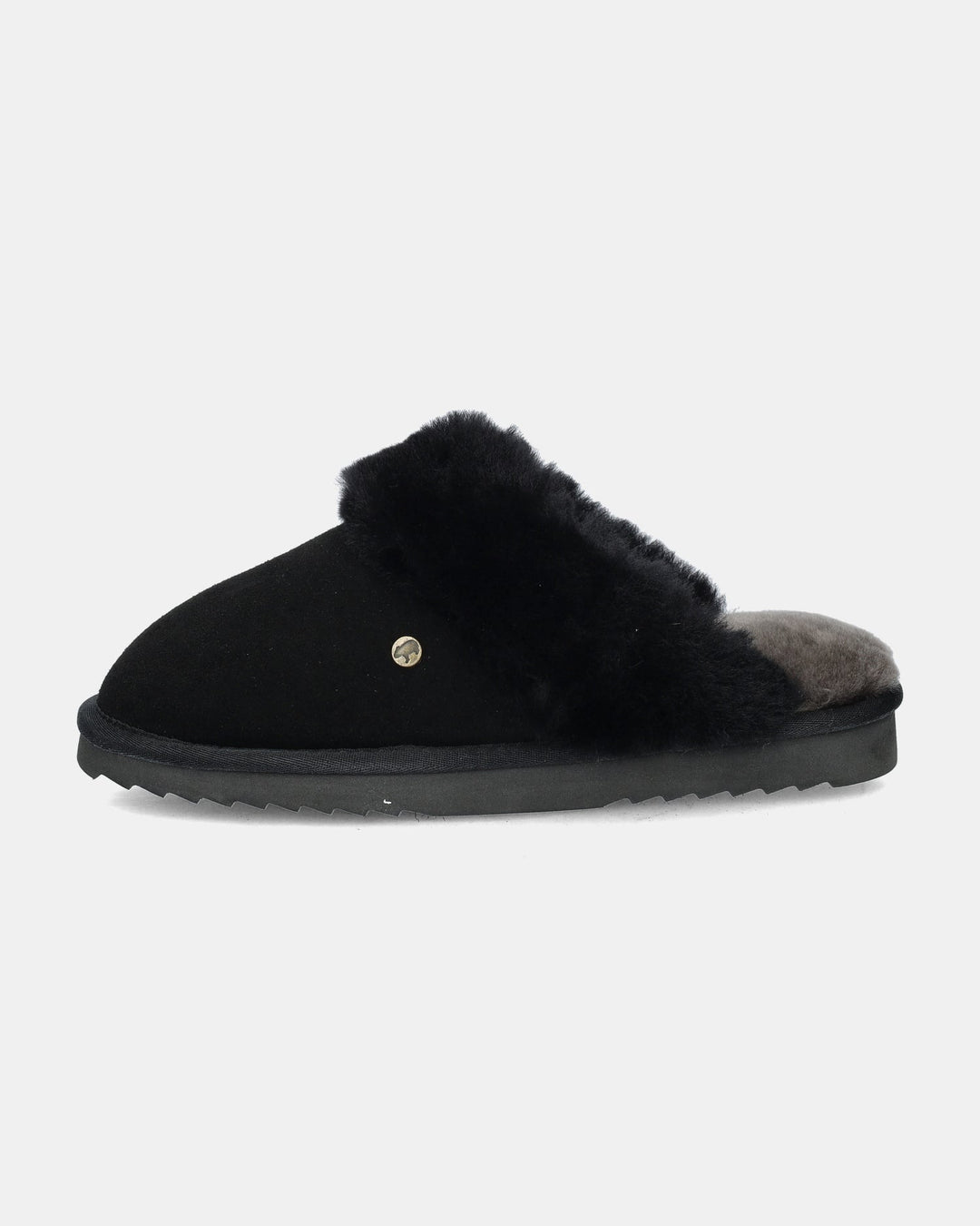 Chaussons Mules en Daim Doublés Fourrure pour Femme