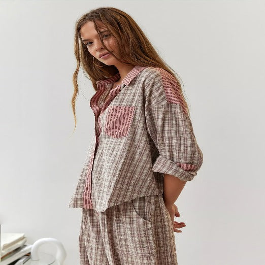 Flavie | Pantalon de pyjama simple oversize pour femmes