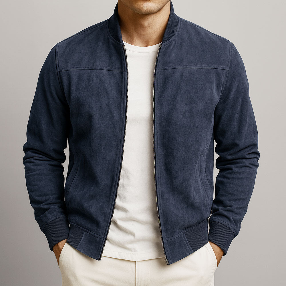 Veste Homme en Cuir Suédé