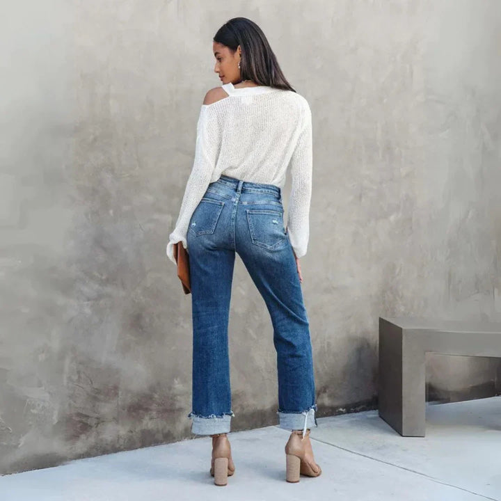 Manon | Pantalon en denim coupe décontractée pour femmes