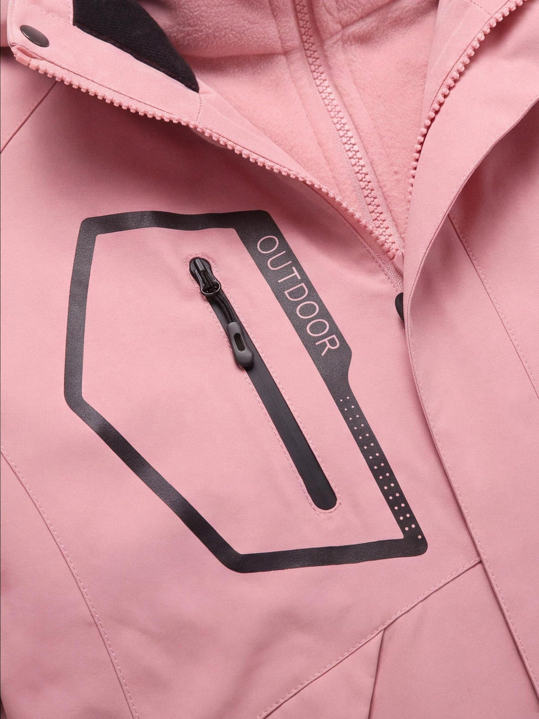 Veste De Randonnée Femme 3 En 1 Modulable Avec Polaire Amovible Et Capuche