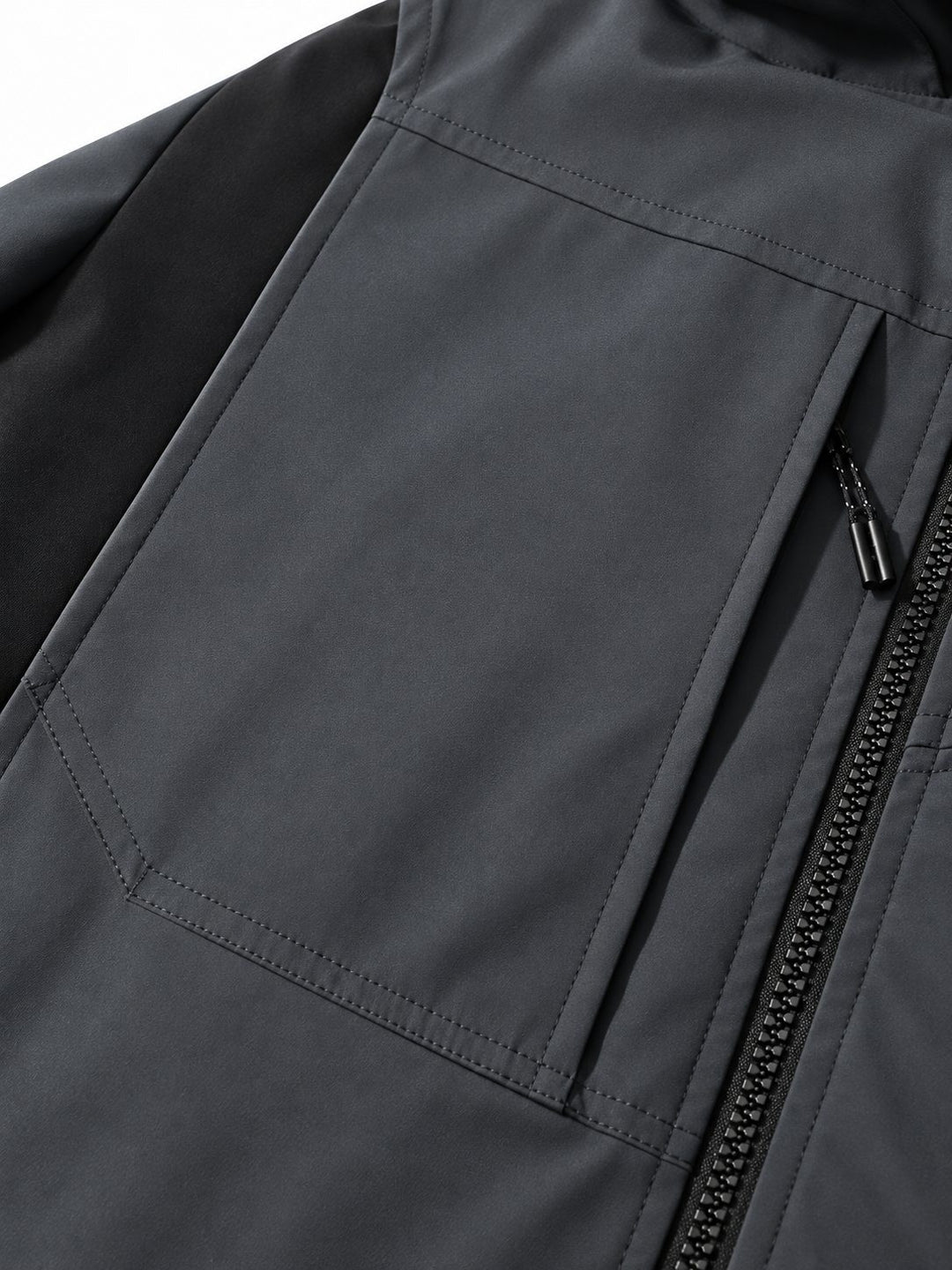 Veste Imperméable Homme 8000mm Randonnée À Capuche Réglable Et Coupe Vent