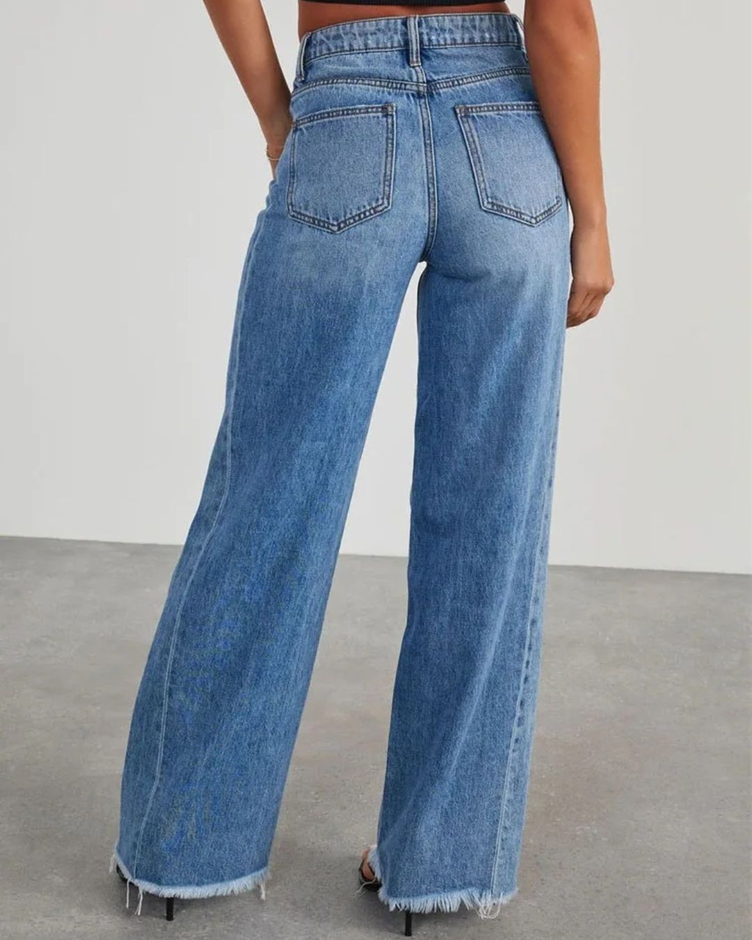 Thérèse | Pantalon en denim à taille haute pour femmes