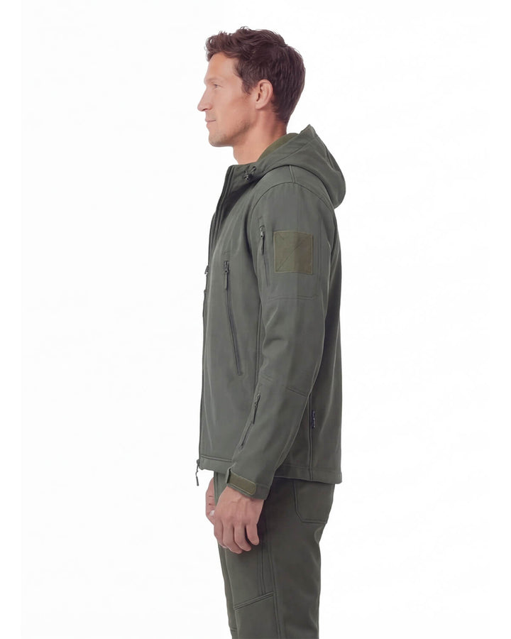 Ensemble Homme Veste À Capuche Et Pantalon De Randonnée Avec Poches Zippées