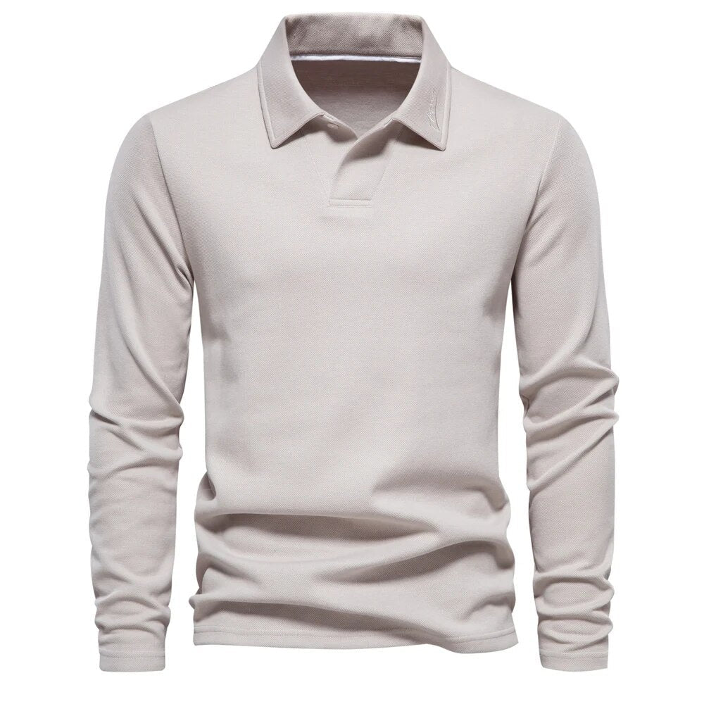 Maxime | Polo à manches longues pour hommes