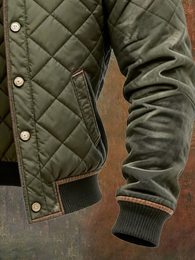 Veste Matelassée Homme d’Hiver à Boutons