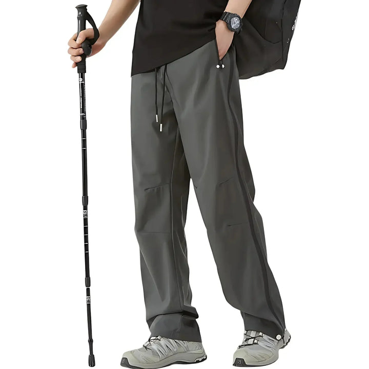 Pantalon De Pluie Homme Zippé Sur Les Côtés Déperlant Coupe Vent