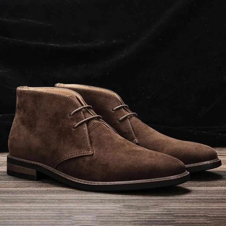 Bottines Homme Chukka en Daim à Lacets