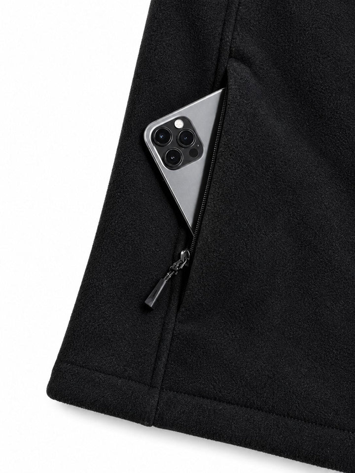 Veste Polaire Femme Épaisse Zippée Col Montant