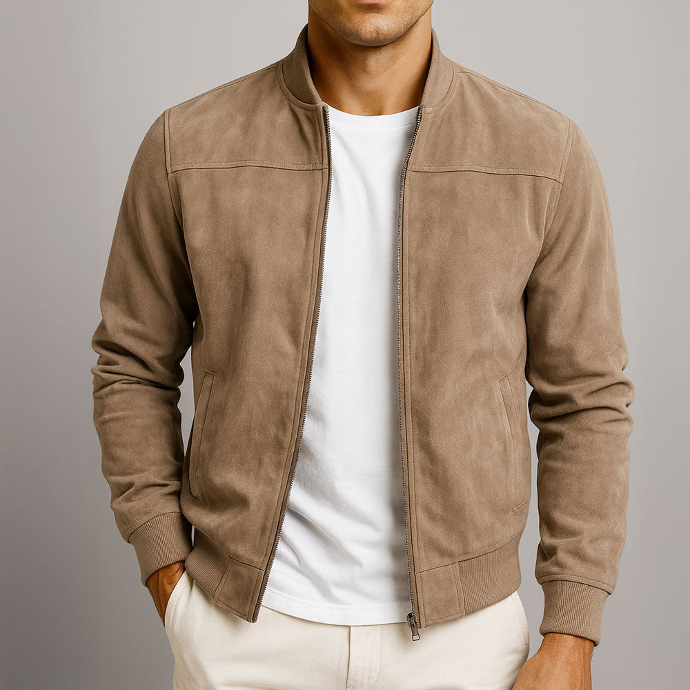 Veste Homme en Cuir Suédé