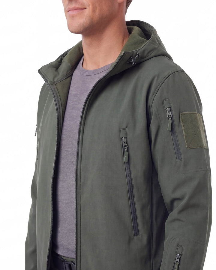 Ensemble Homme Veste À Capuche Et Pantalon De Randonnée Avec Poches Zippées