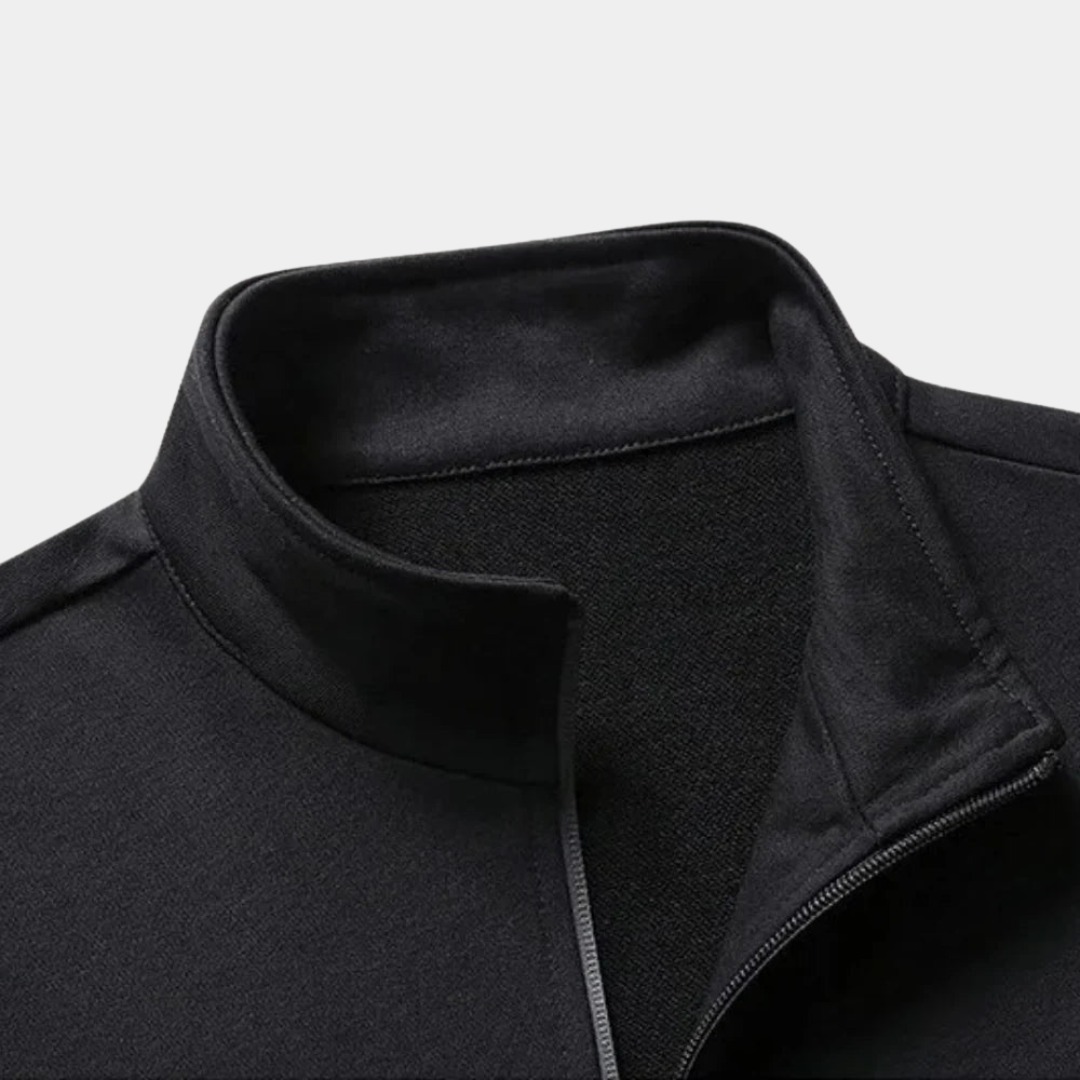 Survêtement Homme 2 Pièces en Polyester avec Veste Zippée et Jogger