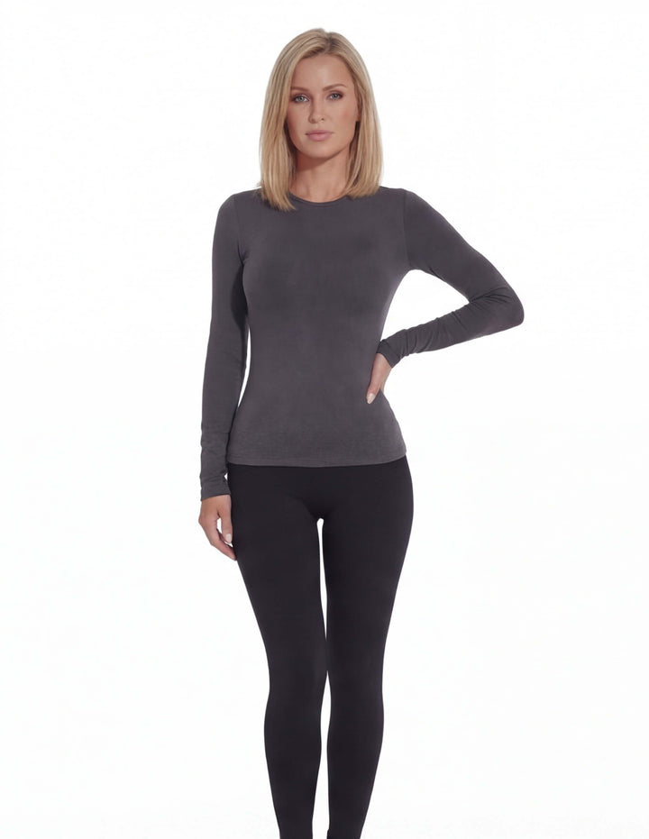 Legging Femme Doublure Polaire Taille Haute Et Ourlet Reversibles