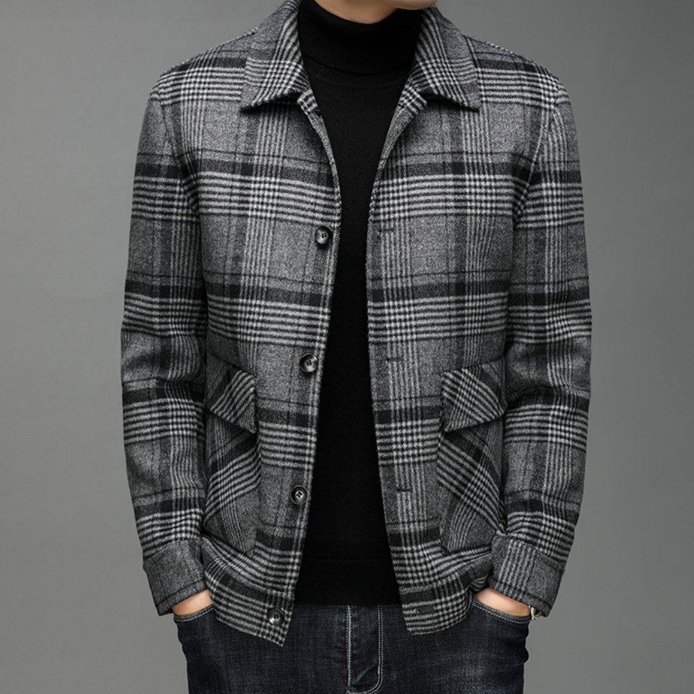 JOSHUA - Manteau à Carreaux pour Hommes