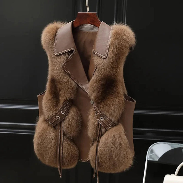 Gilet Femme en Fausse Fourrure