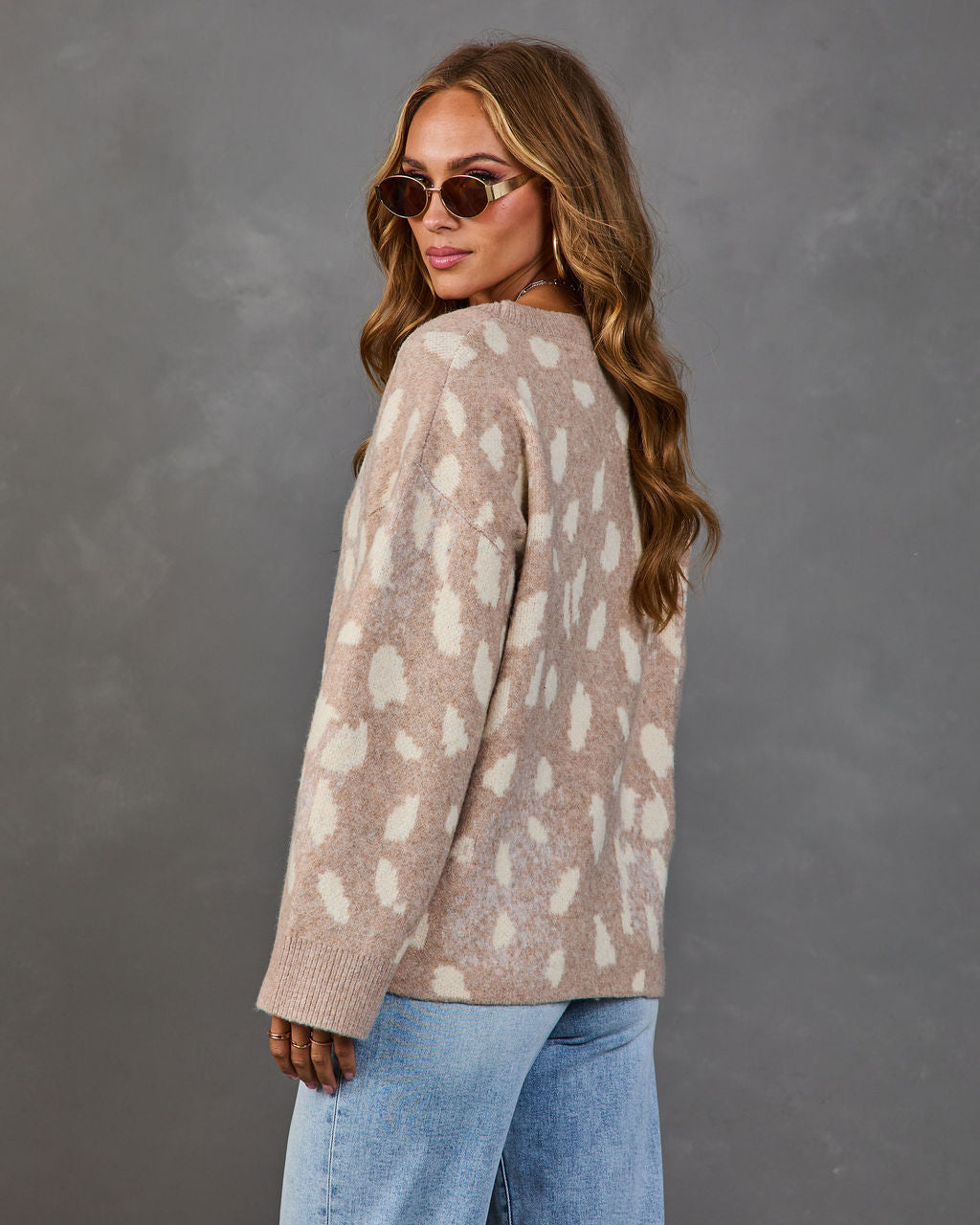Gilet Femme en Maille à Imprimé Animal