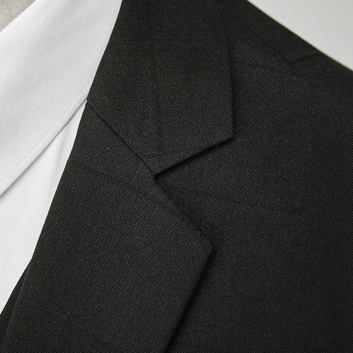 Costume 3 Pièces Homme Classique Veste Gilet Pantalon