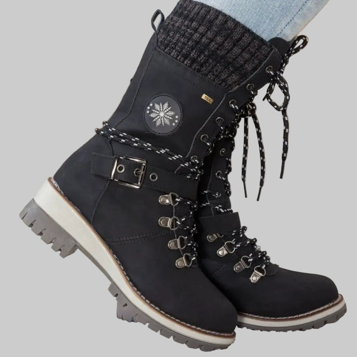 Bottes d'Hiver Orthopédiques Femme avec Doublure Chaude et Semelle Antidérapante