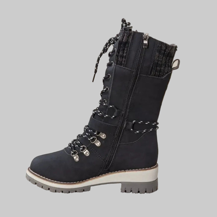 Bottes d'Hiver Orthopédiques Femme avec Doublure Chaude et Semelle Antidérapante