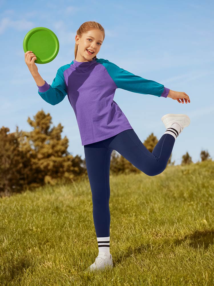 Legging Femme Taille Haute Doublé Polaire Avec Poches Latérales