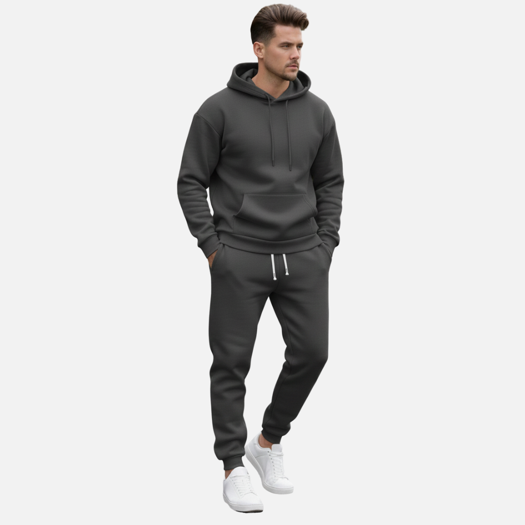 Ensemble Survêtement Homme À Capuche Et Jogger Coupe Ajustée