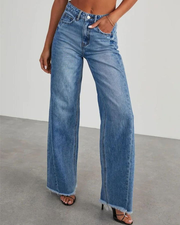 Thérèse | Pantalon en denim à taille haute pour femmes