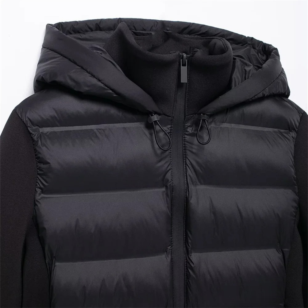 Doudoune Femme Imperméable Coupe Ajustée Avec Capuche