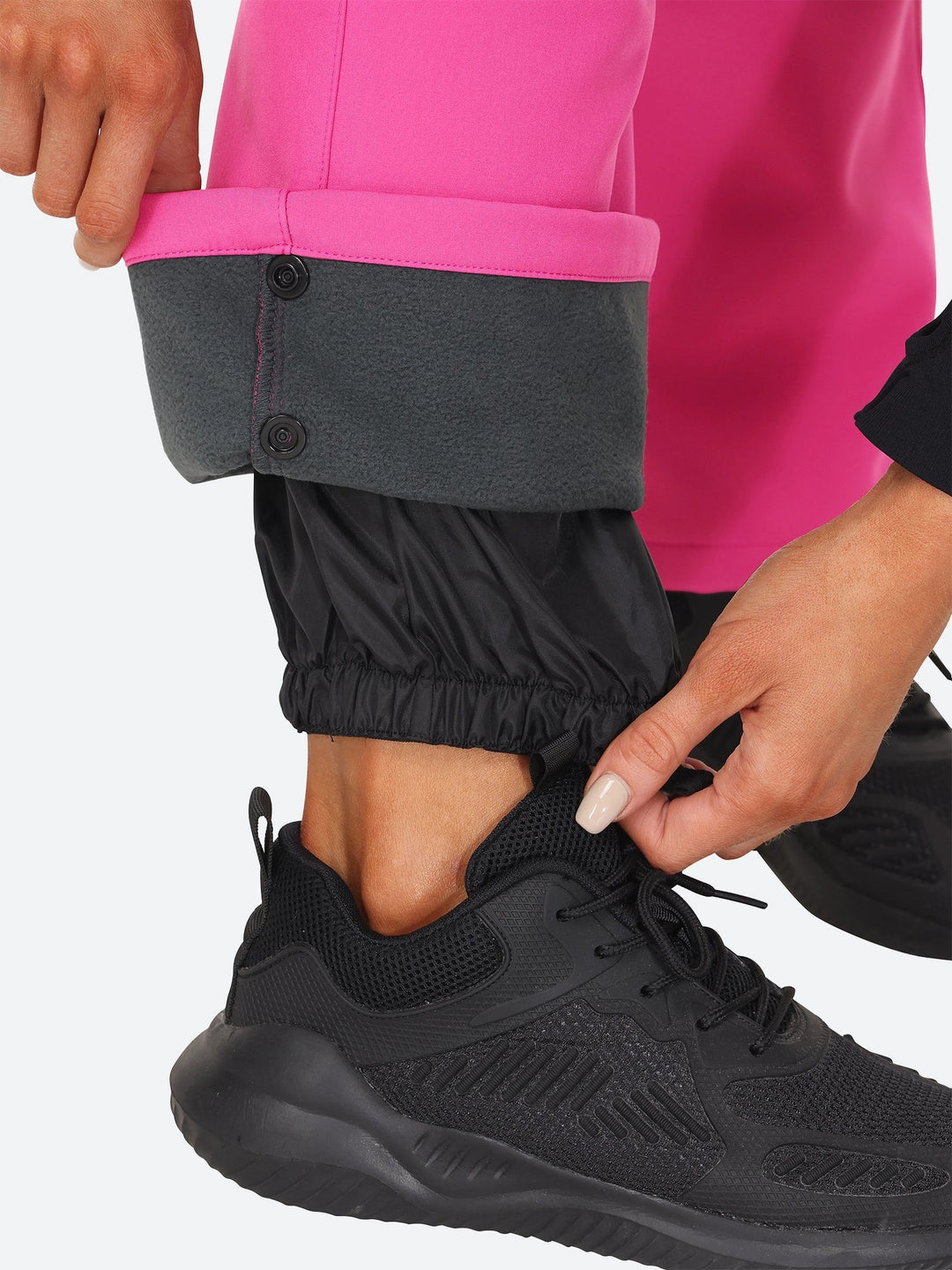 Pantalon De Ski Femme Doublé Polaire Imperméable Genoux Renforcés