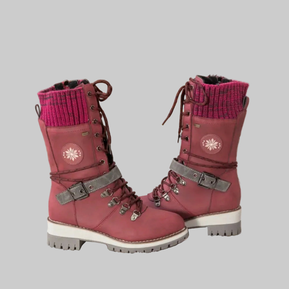 Bottes d'Hiver Orthopédiques Femme avec Doublure Chaude et Semelle Antidérapante