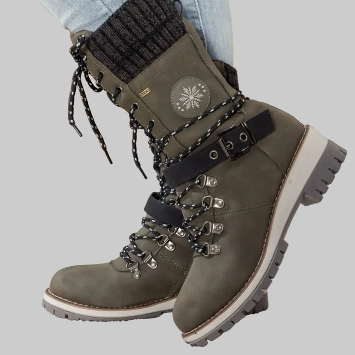 Bottes d'Hiver Orthopédiques Femme avec Doublure Chaude et Semelle Antidérapante