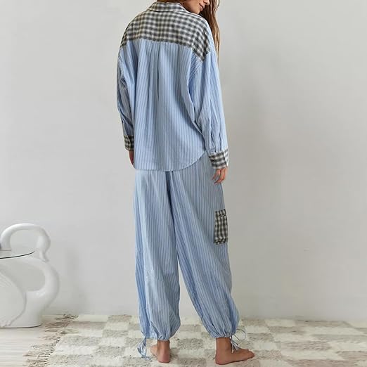 Flavie | Pantalon de pyjama simple oversize pour femmes