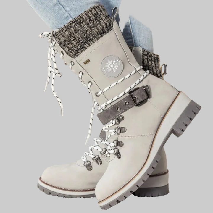 Bottes d'Hiver Orthopédiques Femme avec Doublure Chaude et Semelle Antidérapante