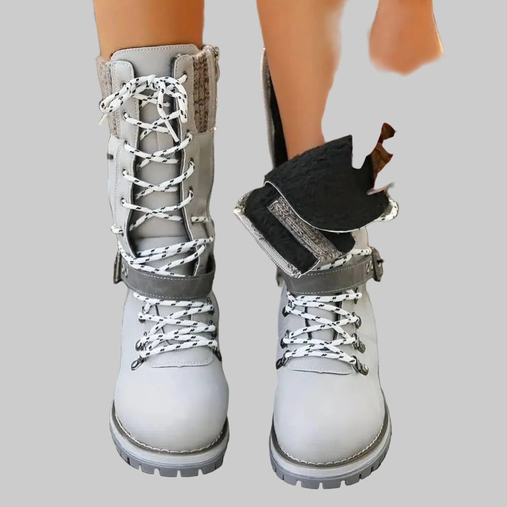 Bottes d'Hiver Orthopédiques Femme avec Doublure Chaude et Semelle Antidérapante