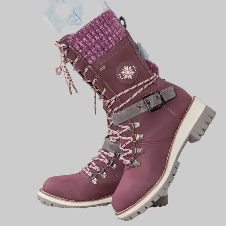 Bottes d'Hiver Orthopédiques Femme avec Doublure Chaude et Semelle Antidérapante