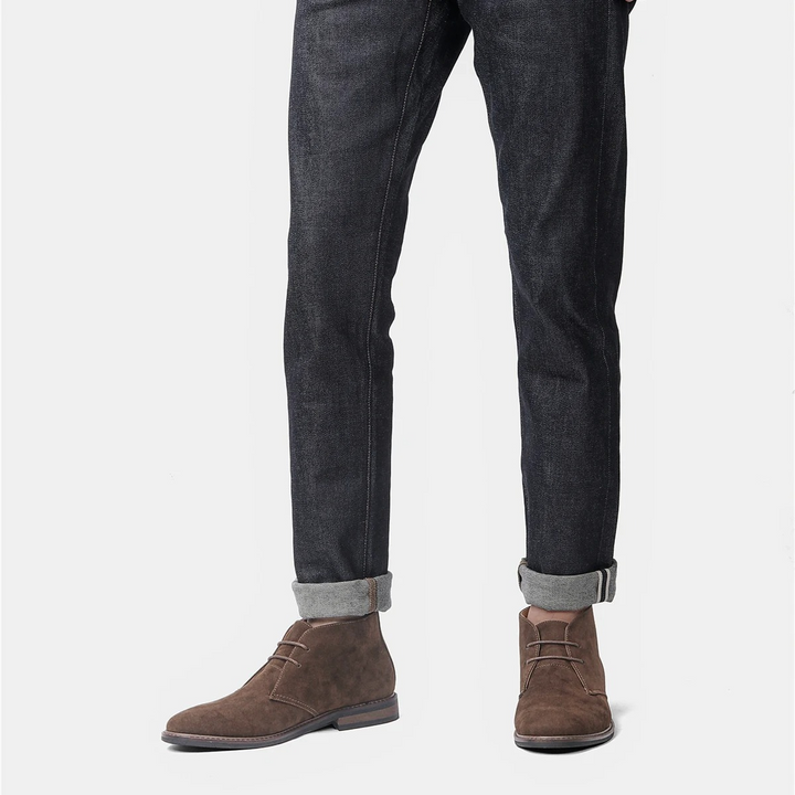 Bottines Homme Chukka en Daim à Lacets