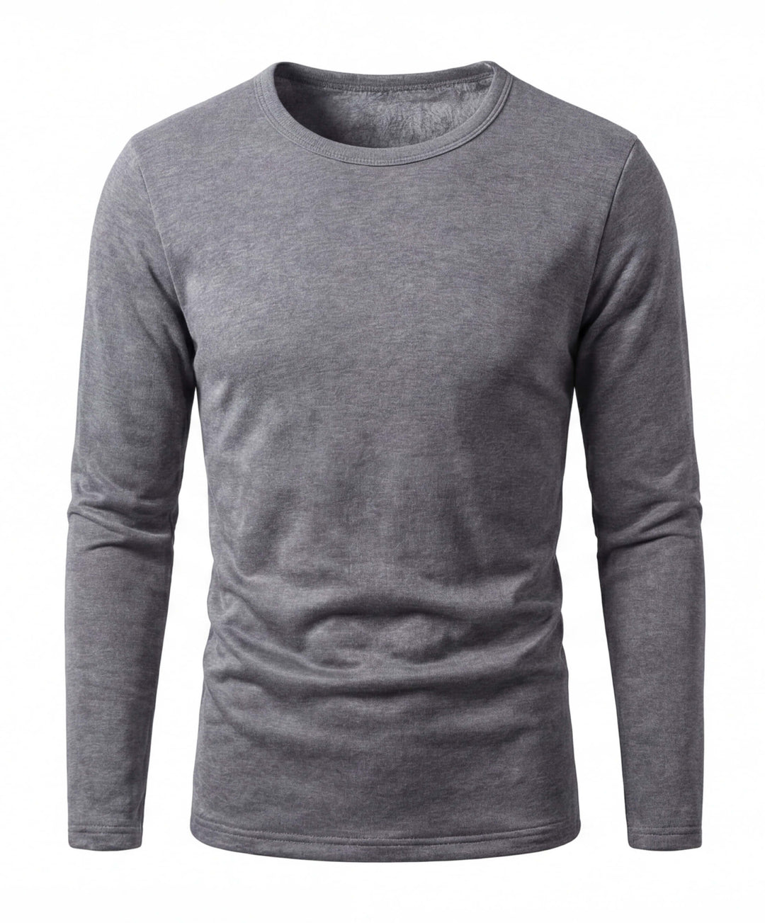 Sous Couche Homme Col Rond Doublure Polaire Manches Longues