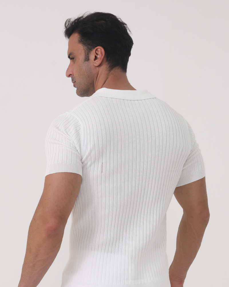 Édouard | Polo classique à côtes pour hommes