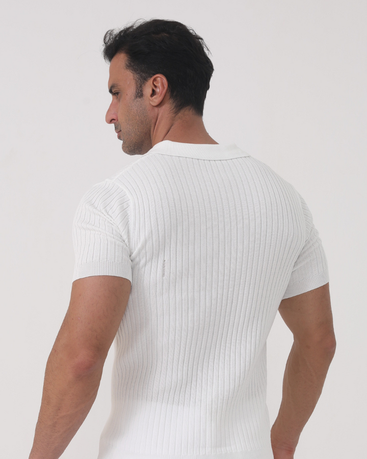 Édouard | Polo classique à côtes pour hommes