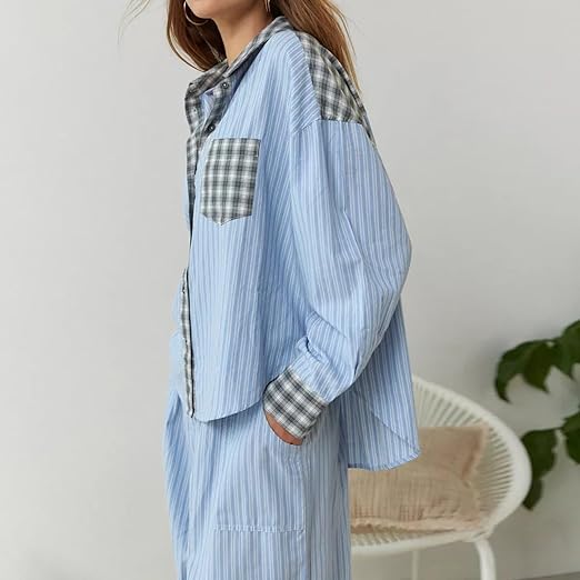 Flavie | Pantalon de pyjama simple oversize pour femmes